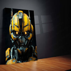 Bumblebee Transformers – Cyberpunk Mecha Style Metal Poster | Sci-Fi Wall Frame