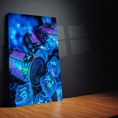 🥤 Cans with Ice Metal Frame Poster | Chilled Beverage Art for Kitchen, Bar & Café Decor - TURTLEWINGS 