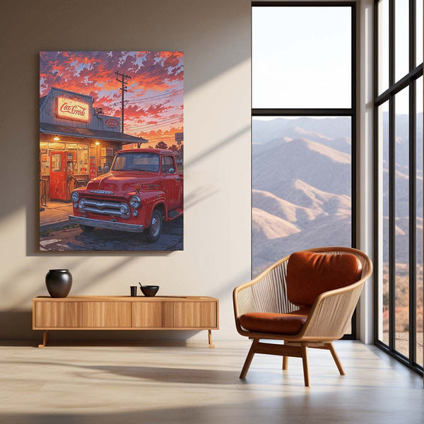 🚗 Car Abstract Art Metal Frame Poster | Modern Auto-Inspired Wall Decor for Garage, Office & Studio 01 - TURTLEWINGS 
