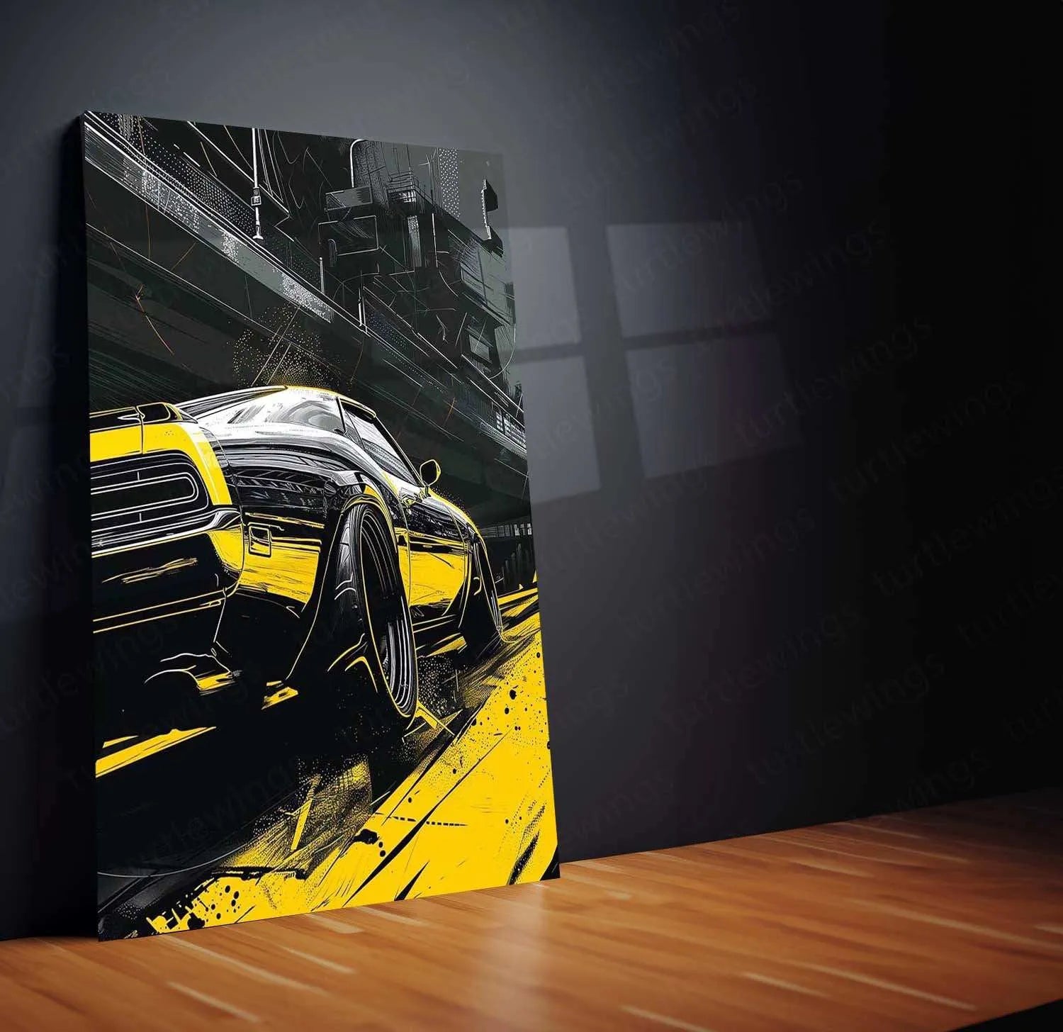 Car Art Metal Poster – Stylish Automotive Wall Art | Speed