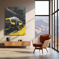 Car Art Metal Poster – Stylish Automotive Wall Art | Speed & Supercar Aesthetic Decor - TURTLEWINGS 