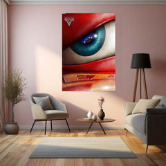 CARS Pixar Lightning McQueen Metal Frame Poster – Animated Classic for Kids & Fans 02 - TURTLEWINGS 