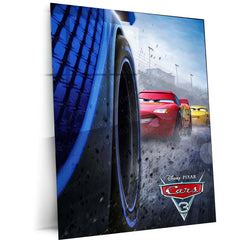 CARS Pixar Lightning McQueen Metal Frame Poster – Animated Classic for Kids & Fans 03 - TURTLEWINGS 