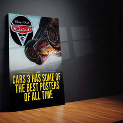 CARS Pixar Lightning McQueen Metal Frame Poster – Animated Classic for Kids & Fans 04 - TURTLEWINGS 