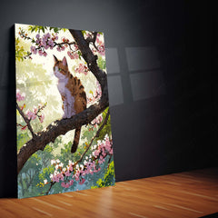 🐾 Cat Art Metal Frame Poster | Whimsical & Elegant Feline Wall Decor for Home, Office & Studio - TURTLEWINGS 