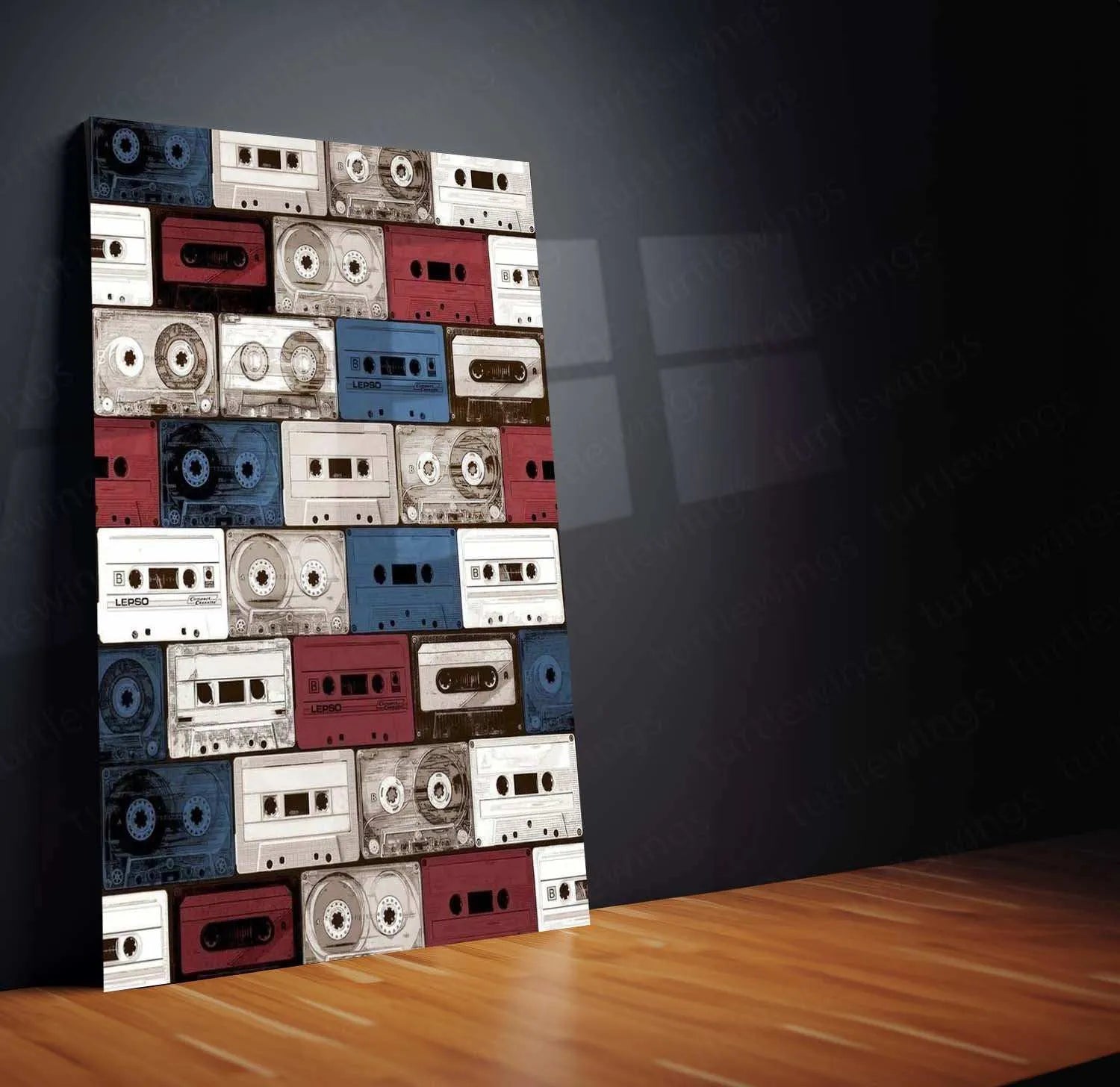 CD & Cassette Metal Poster | Retro Music Wall Art | Vintage Audio