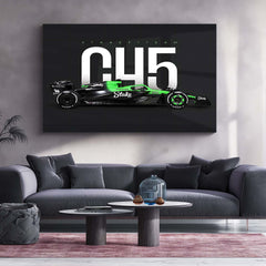 Stake F1 Team – C45 Livery Metal Frame | 2024 Formula 1 Car Wall Art - TURTLEWINGS 