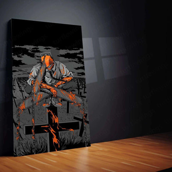 Chainsaw Man Poster – Action-Packed Anime Artwork - TURTLEWINGS 