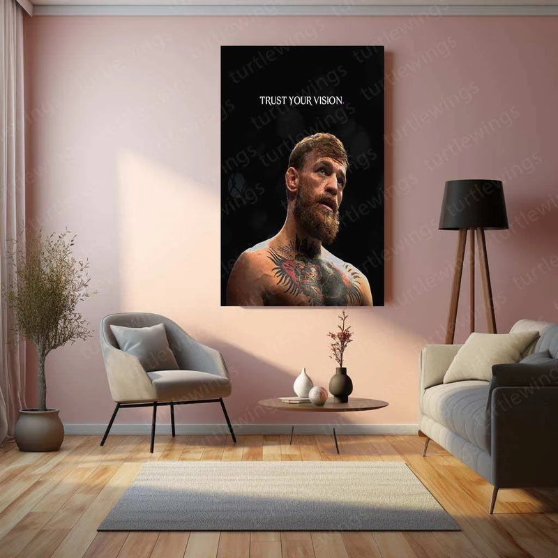 Conor McGregor Quote Metal Poster – Motivational MMA Wall Art | Fighter Mindset Decor 4 - TURTLEWINGS 