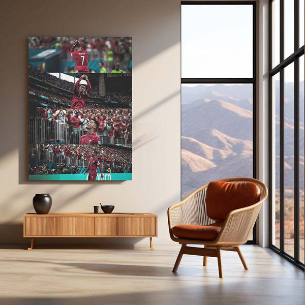 Cristiano Ronaldo FIFA World Cup 2026 Moments Metal Poster | Portugal No. 7 Legendary Collector Wall Art