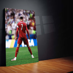 Cristiano Ronaldo FIFA World Cup 2026 Metal Poster | Portugal No. 7 Football Legend Premium Wall Art