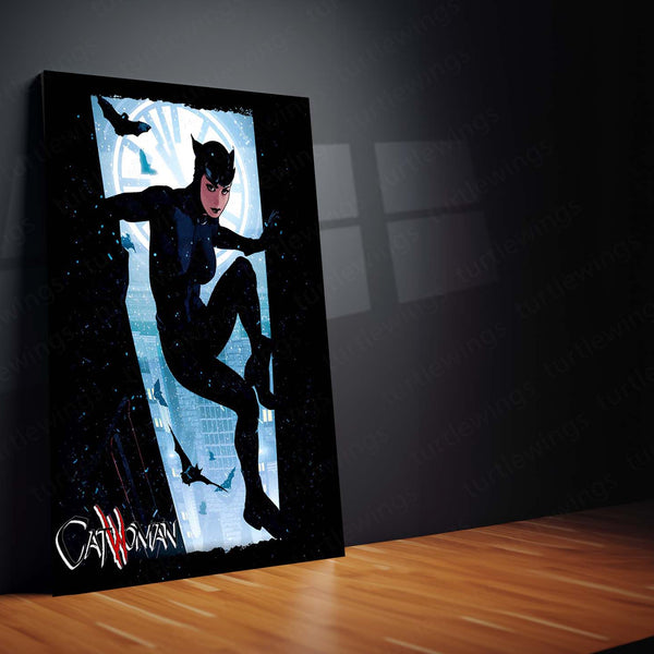 Catwoman – Gotham’s Femme Fatale Metal Poster | DC Comics Wall Frame