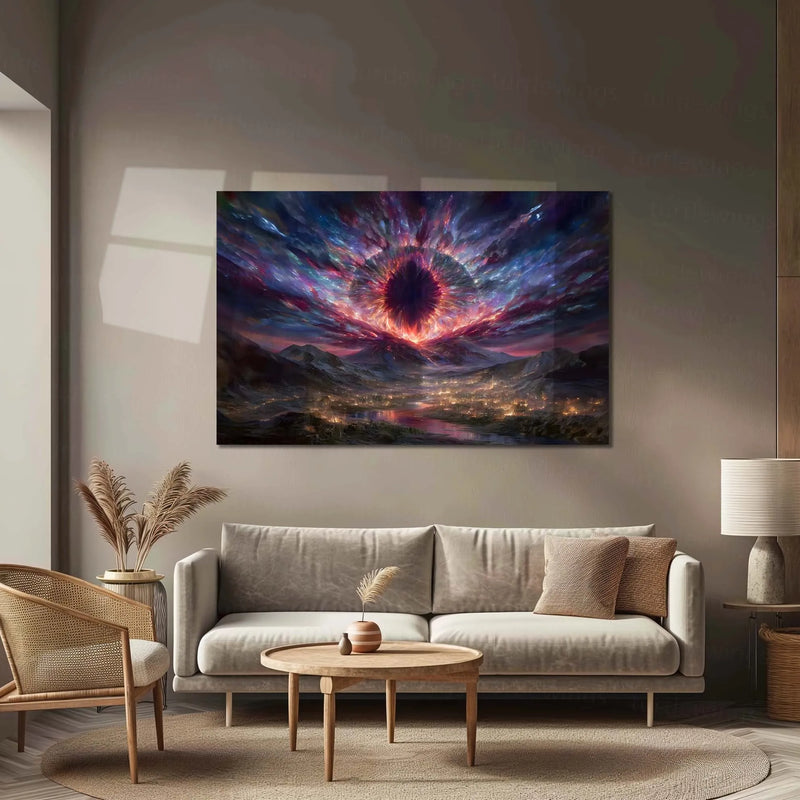 Celestial Vortex – The Eye of Creation | Cosmic Explosion Fantasy Metal Poster - TURTLEWINGS 