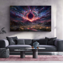Celestial Vortex – The Eye of Creation | Cosmic Explosion Fantasy Metal Poster - TURTLEWINGS 