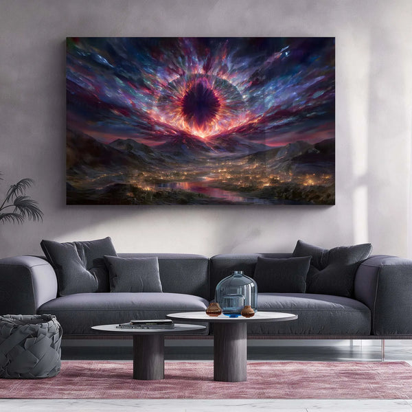Celestial Vortex – The Eye of Creation | Cosmic Explosion Fantasy Metal Poster - TURTLEWINGS 