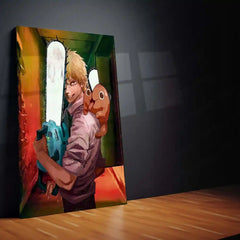 Anime Metal Poster | Chainsaw Man Metal Frame | Premium Anime Wall Art | High-Definition Metal Poster