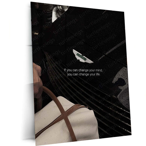 Change Your Mindset – Luxury Hustle Metal Poster | Wealth x Grind Motivation Wall Art