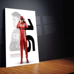 Charles Leclerc F1 Metal Poster – Ferrari Racing Wall Art - TURTLEWINGS 