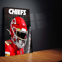 Chiefs Kingdom Metal Poster | Kansas City Football Pride Wall Art  Game Day Energy Sports Metal Frame by TurtleWings