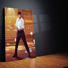 Movies & Series Metal Poster | Megastar Chiranjeevi Metal Poster | Mass Telugu Superstar Wall Art | Premium Actor Portrait Frame 01 - TURTLEWINGS 