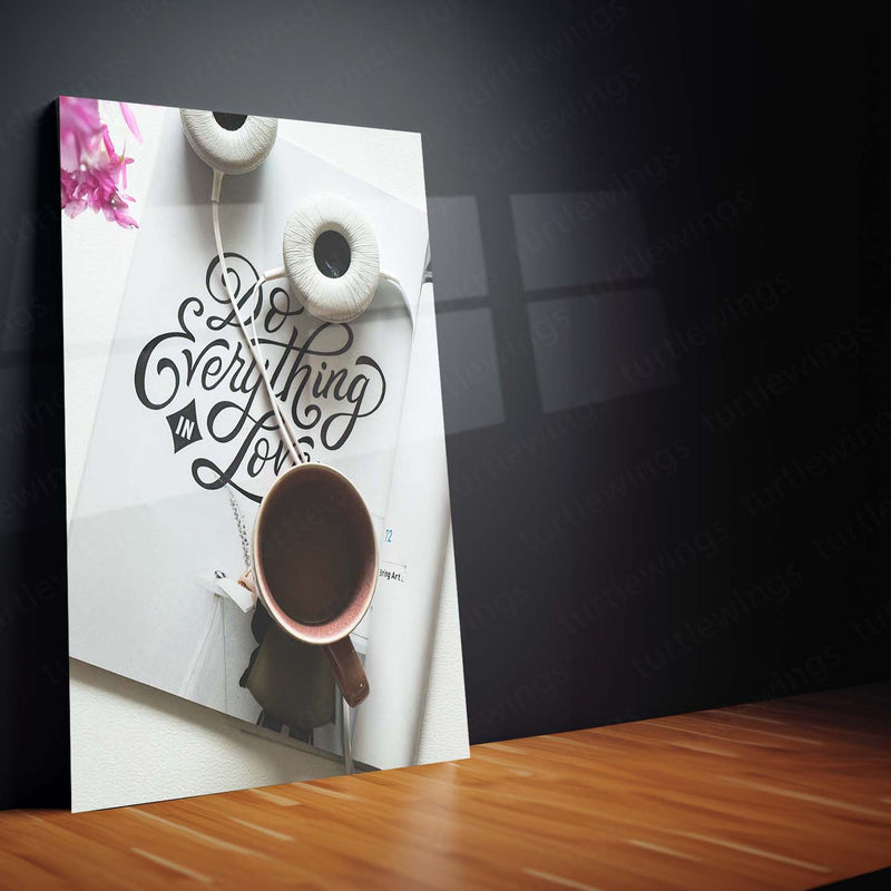 ☕ Coffee Art Metal Frame Poster | Aesthetic Wall Decor for Cafes & Coffee Lovers - TURTLEWINGS 