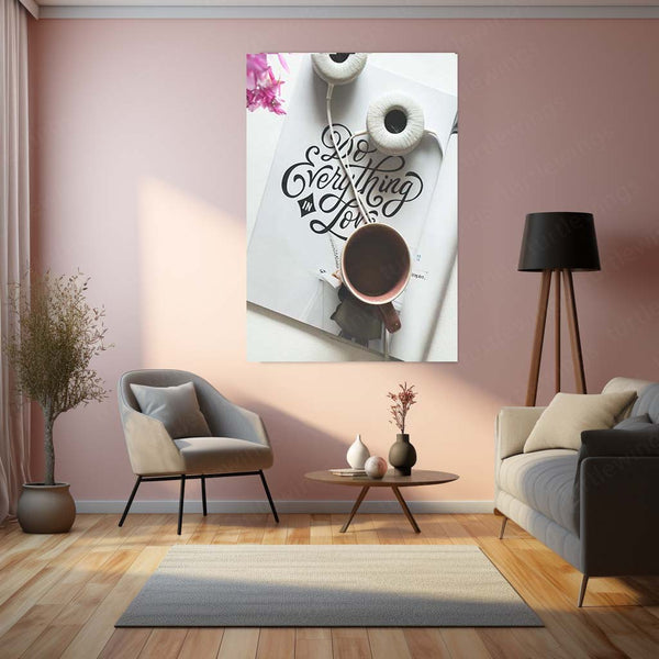 ☕ Coffee Art Metal Frame Poster | Aesthetic Wall Decor for Cafes & Coffee Lovers - TURTLEWINGS 