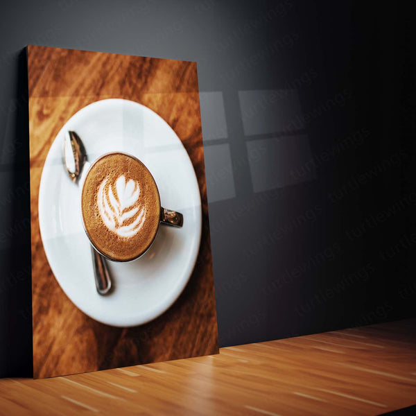 ☕ Coffee Art Metal Frame Poster | Aesthetic Wall Decor for Cafes & Coffee Lovers 01 - TURTLEWINGS 