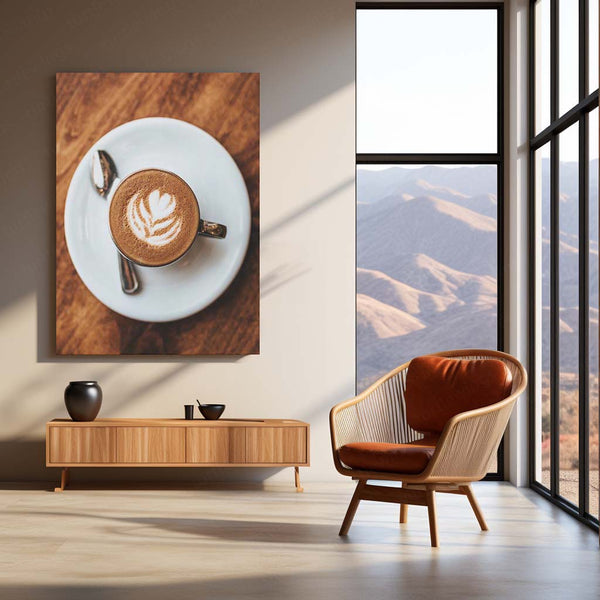 ☕ Coffee Art Metal Frame Poster | Aesthetic Wall Decor for Cafes & Coffee Lovers 01 - TURTLEWINGS 