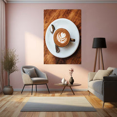 ☕ Coffee Art Metal Frame Poster | Aesthetic Wall Decor for Cafes & Coffee Lovers 01 - TURTLEWINGS 