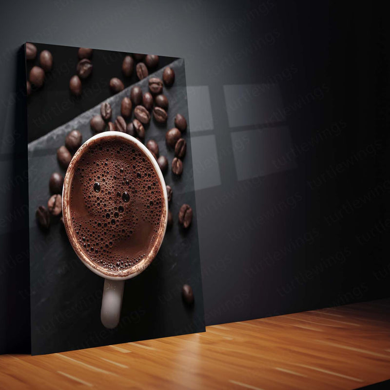 ☕ Coffee Art Metal Frame Poster | Aesthetic Wall Decor for Cafes & Coffee Lovers 02 - TURTLEWINGS 