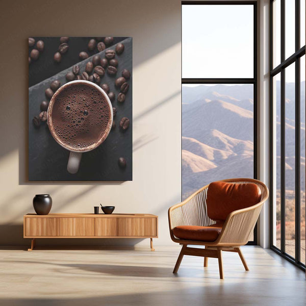 ☕ Coffee Art Metal Frame Poster | Aesthetic Wall Decor for Cafes & Coffee Lovers 02 - TURTLEWINGS 