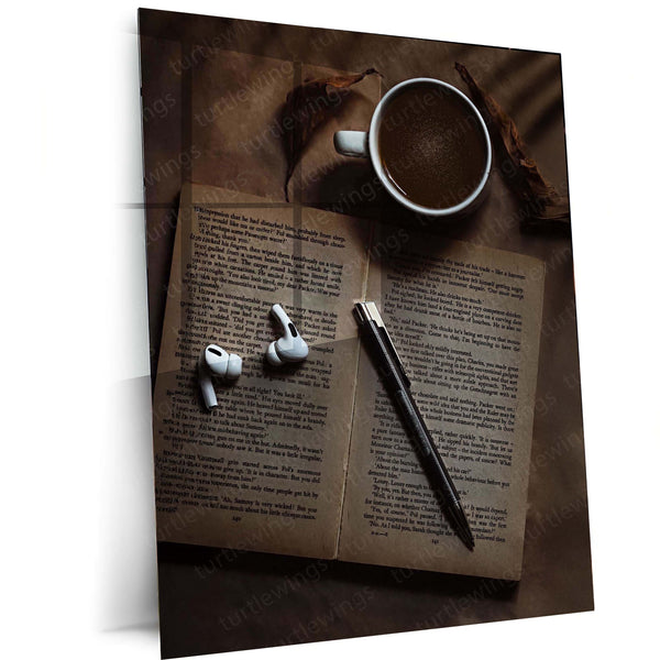 ☕ Coffee Art Metal Frame Poster | Aesthetic Wall Decor for Cafes & Coffee Lovers 03 - TURTLEWINGS 