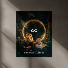 Company Matters Neon LED Metal Poster â Modern Business & Office Wall Art - TURTLEWINGS 