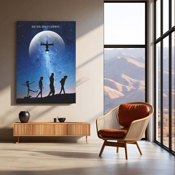 Anime Metal Poster | Cowboy Bebop – See You Space Cowboy Metal Poster | Retro Anime Wall Frame
