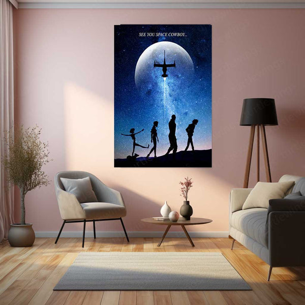 Anime Metal Poster | Cowboy Bebop – See You Space Cowboy Metal Poster | Retro Anime Wall Frame
