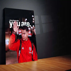 Quote Metal Poster | Cristiano Ronaldo – Show Them Who You Are | Champion Mindset Metal Frame - TURTLEWINGS 