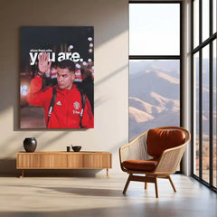 Quote Metal Poster | Cristiano Ronaldo – Show Them Who You Are | Champion Mindset Metal Frame - TURTLEWINGS 