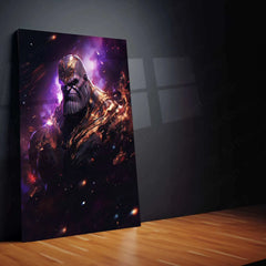 Purple Thanos in Space – Cosmic Marvel Poster with a Spark of Power - TURTLEWINGS 