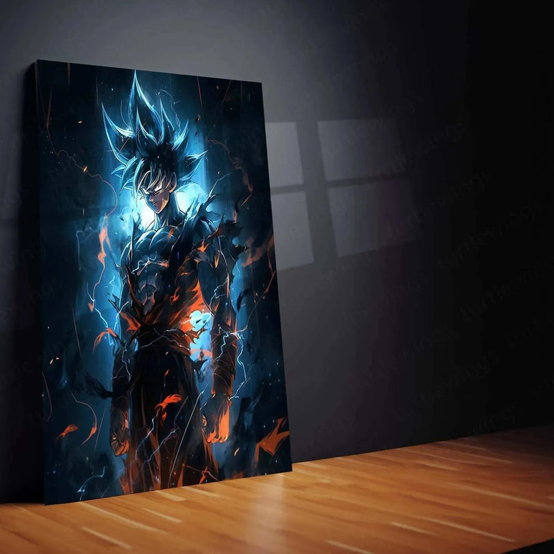 Goku Dragon Ball Art – Dark Sky Style Anime Poster - TURTLEWINGS 