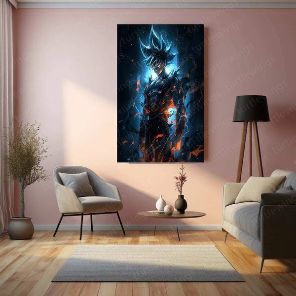 Goku Dragon Ball Art – Dark Sky Style Anime Poster - TURTLEWINGS 