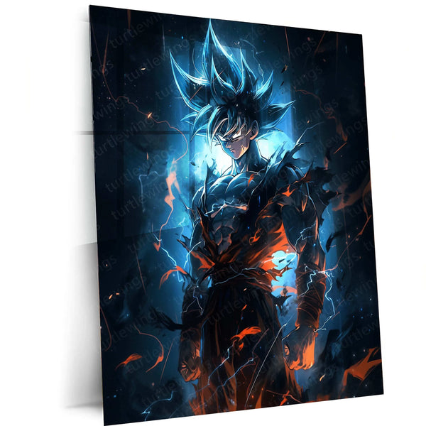 Goku Dragon Ball Art – Dark Sky Style Anime Poster - TURTLEWINGS 