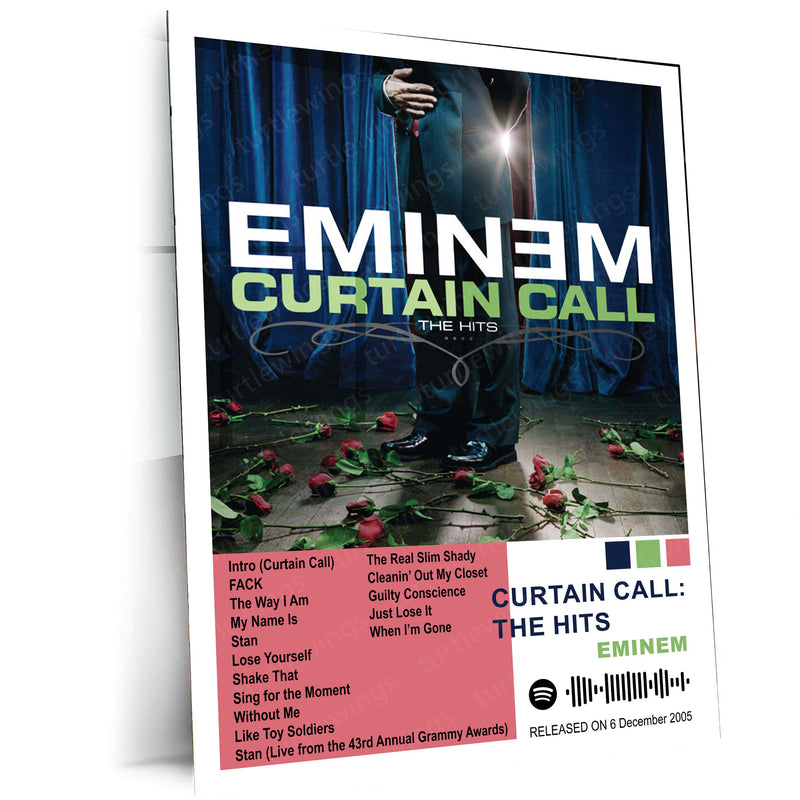 Eminem – Complete Album Collection | Set of 11 | Set of 8 | Set of 4 | Premium Metal Poster