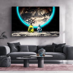 Cyberpunk: David & Lucy Moon Neon LED Metal Poster - TURTLEWINGS 