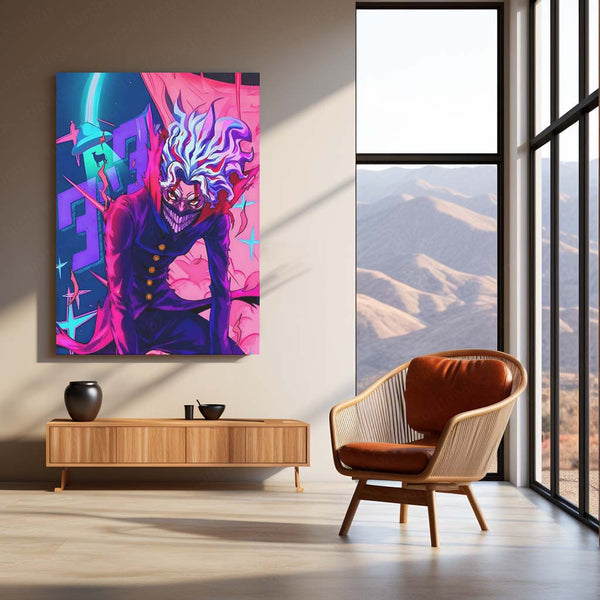 Anime Metal Poster | DanDaDan – Momo Ayase & Okarun Metal Poster | Supernatural Anime Wall Frame