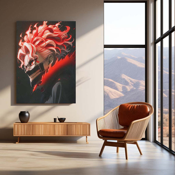 Anime Metal Poster | DanDaDan – Momo Ayase & Okarun Metal Poster | Supernatural Anime Wall Frame 011