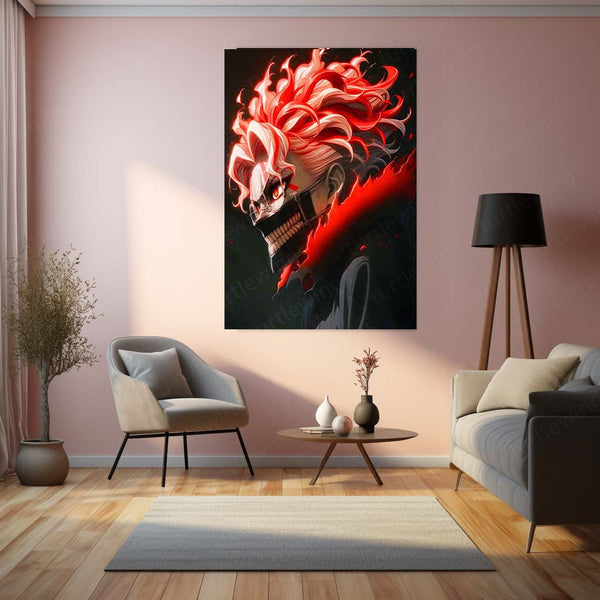 Anime Metal Poster | DanDaDan – Momo Ayase & Okarun Metal Poster | Supernatural Anime Wall Frame 011