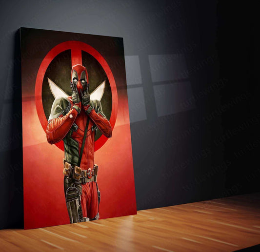 Deadpool Metal Poster – Merc with a Mouth Wall Art | Marvel Anti-Hero Decor - TURTLEWINGS 