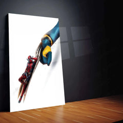 Deadpool x Wolverine Metal Poster – Epic Marvel Duo Wall Art | Superhero Crossover Decor - TURTLEWINGS 