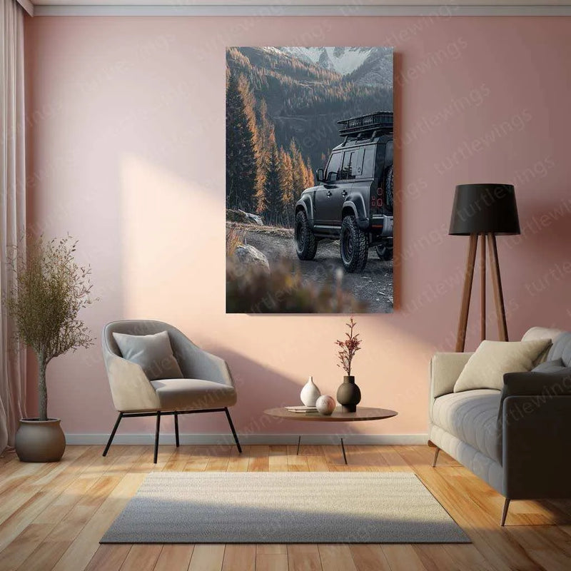 Land Rover Defender Metal Poster – Rugged Off-Road Adventure Wall Art | Classic 4x4 Decor - TURTLEWINGS 