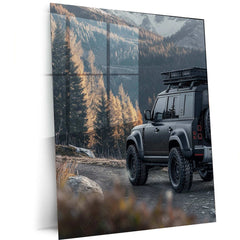 Land Rover Defender Metal Poster – Rugged Off-Road Adventure Wall Art | Classic 4x4 Decor - TURTLEWINGS 
